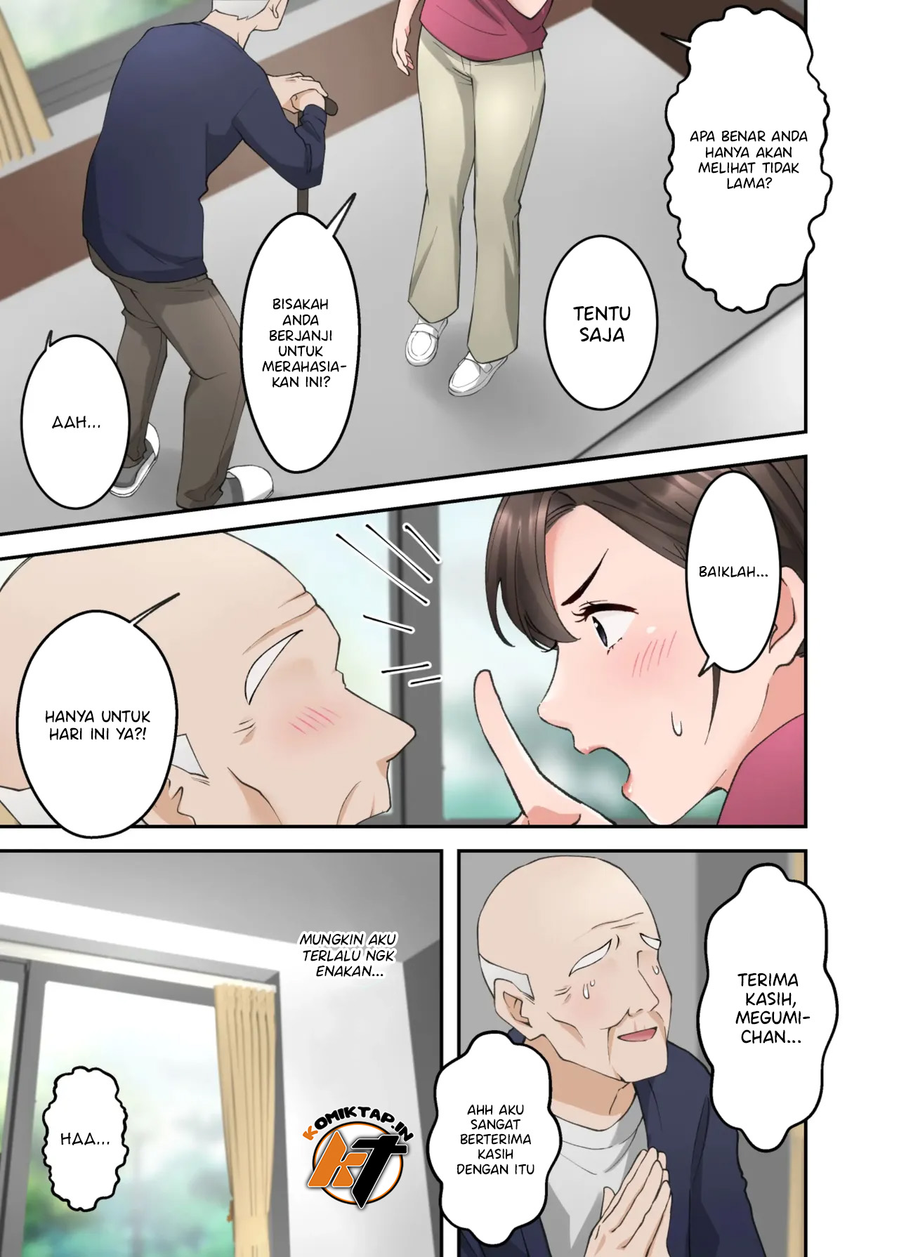 Hitozuma no Kaigoshi ga Yoboyobo Jii-san ni Ikasare Makuru Hanashi - Chapter 1 11